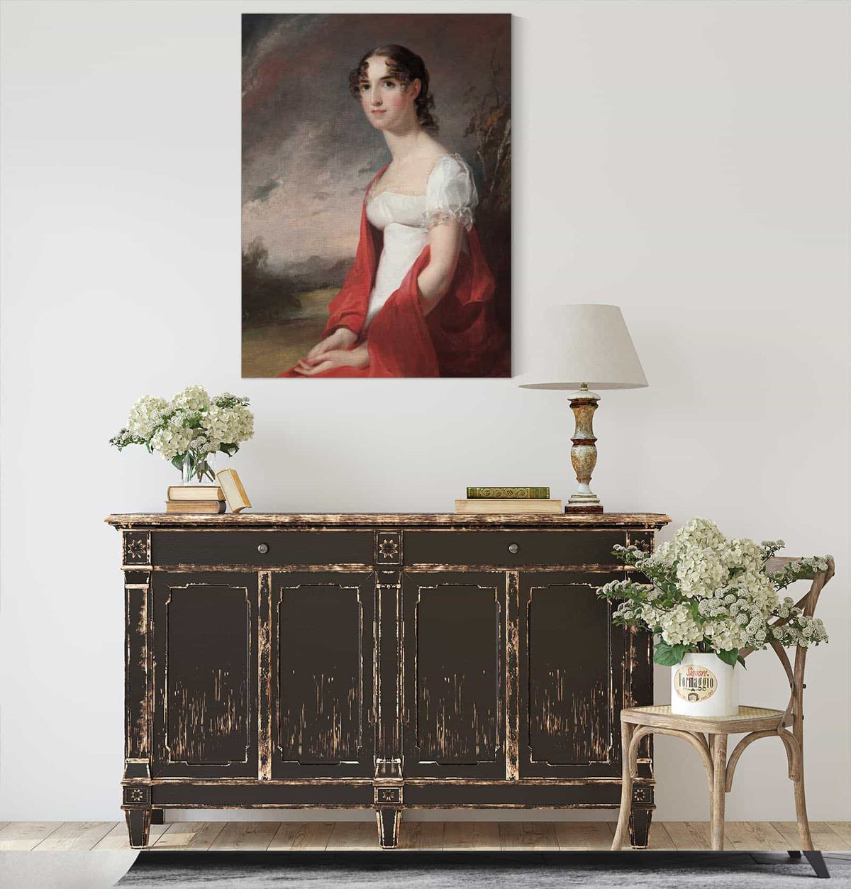 Portrait Of Mary Sicard David by Thomas Sully