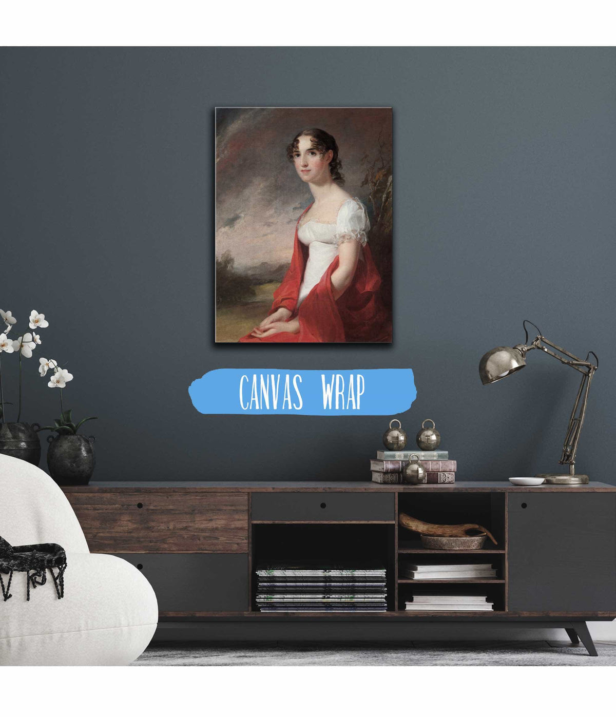 Portrait Of Mary Sicard David by Thomas Sully