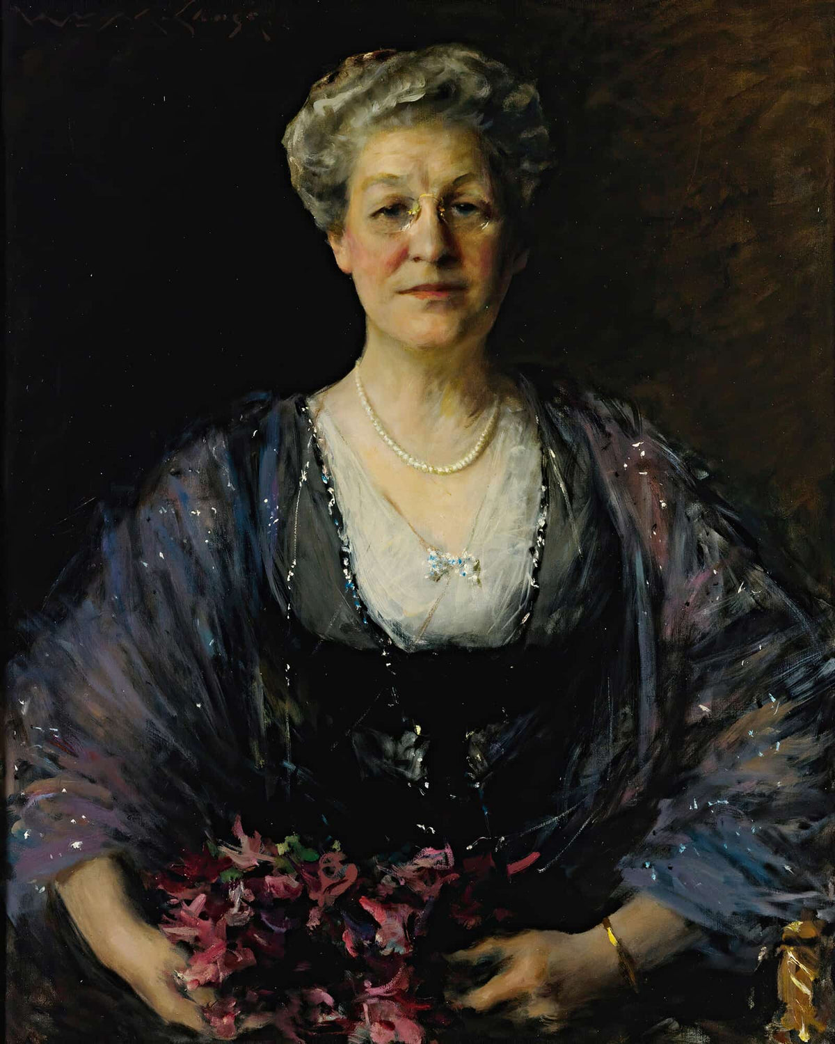 Portrait Of Matilda Herbert Lloyd  by William Merritt Chase