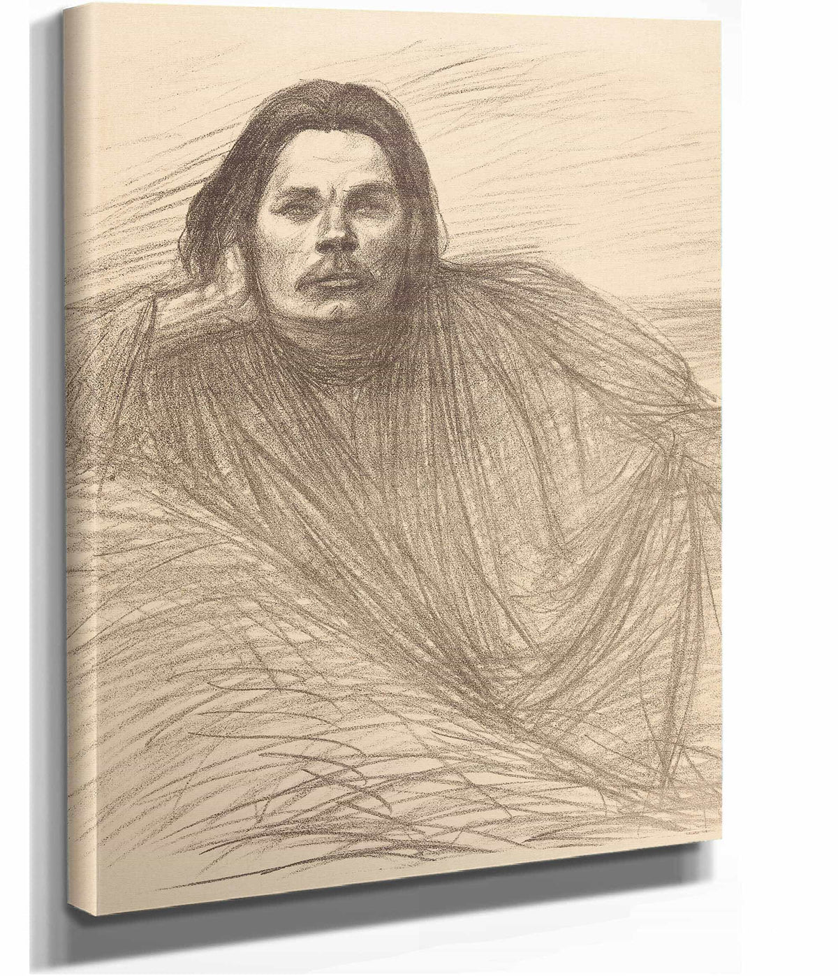 Portrait Of Maxim Gorki by Theophile Alexandre Steinlen