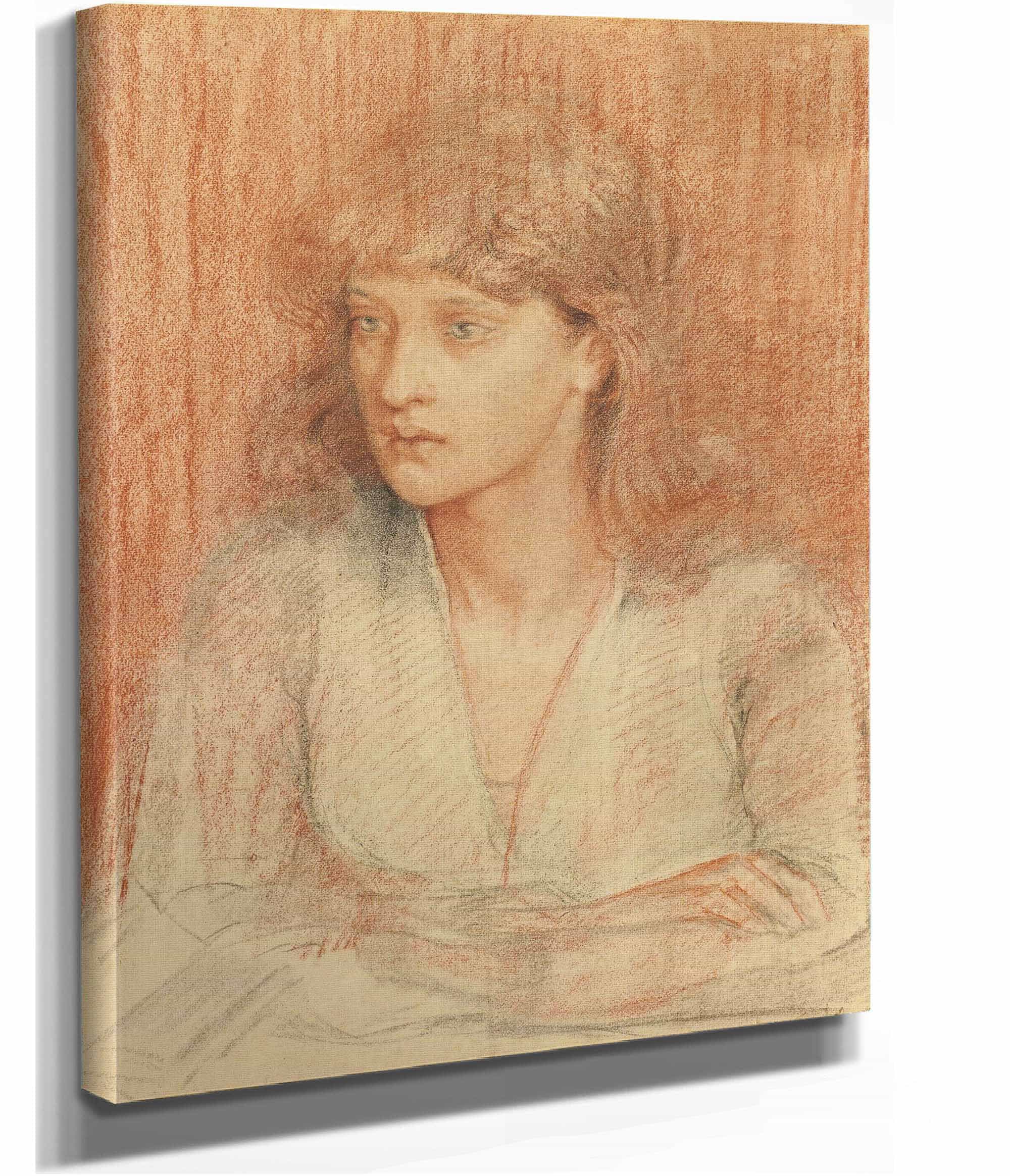 Portrait Of May Morris by Dante Gabriel Rossetti