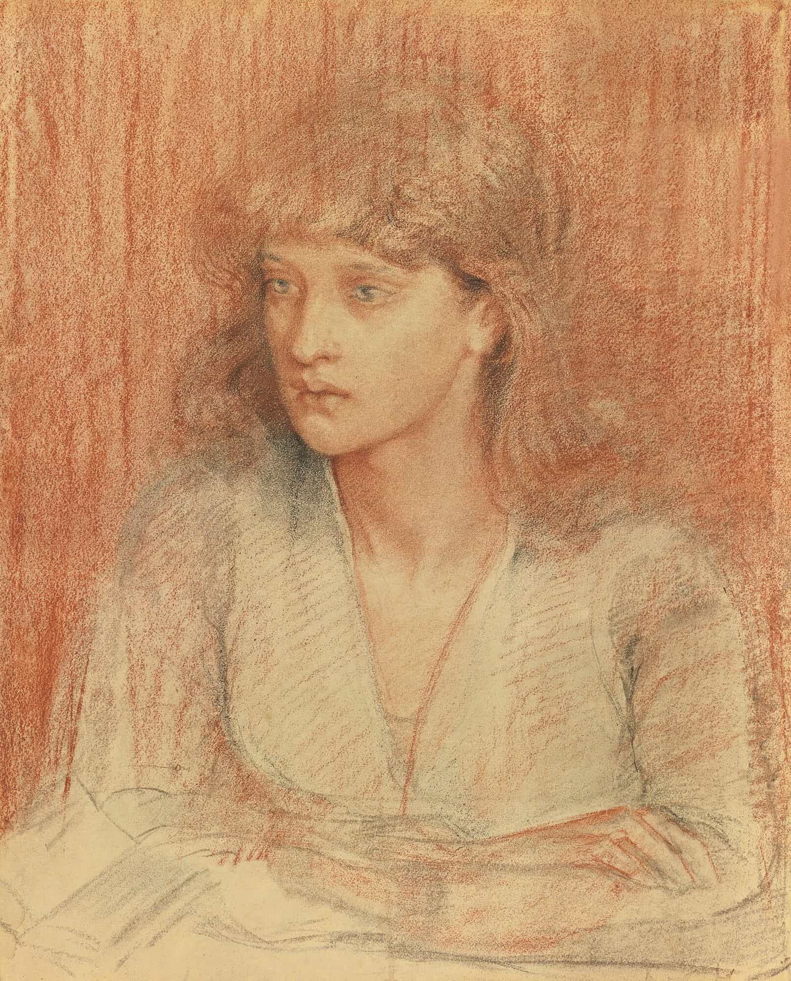 Portrait Of May Morris by Dante Gabriel Rossetti