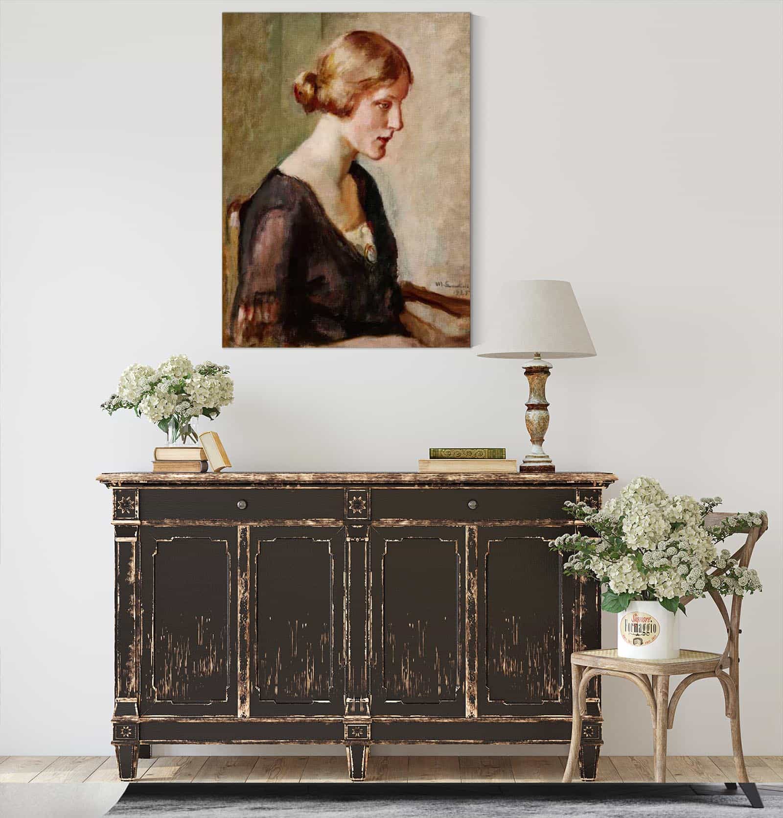 Portrait Of Miss Barbara Lagerborg by Magnus Enckell