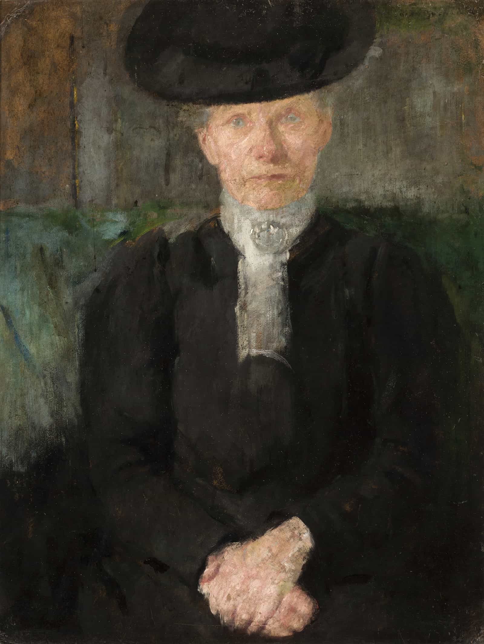 Portrait Of Miss Deuringer by Olga Boznanska