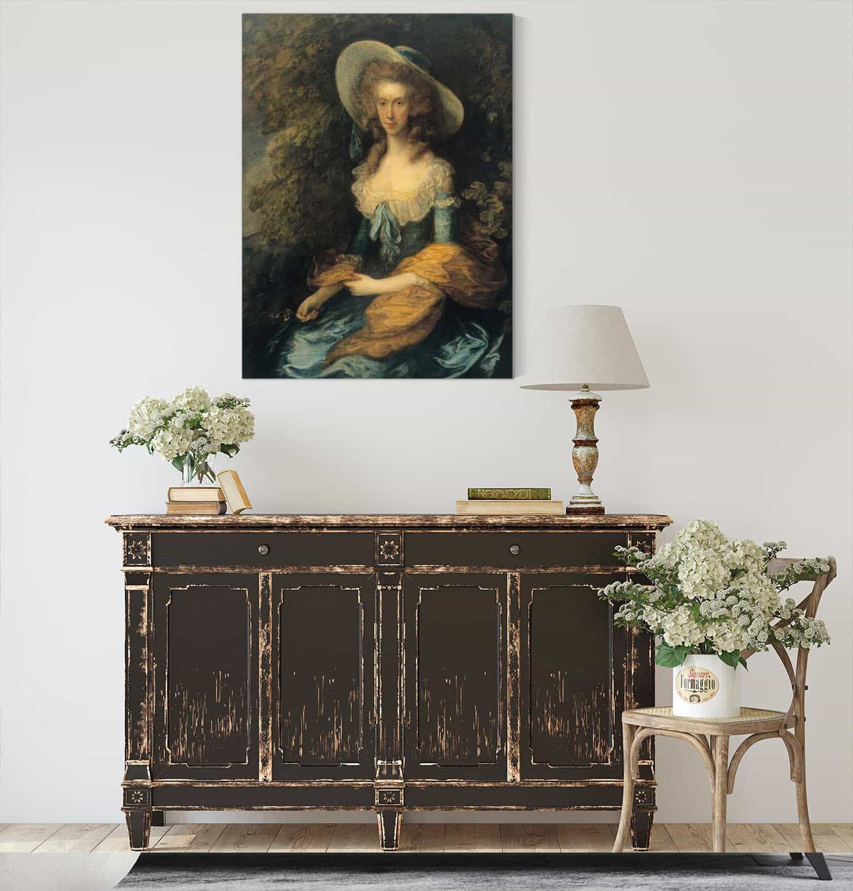 Portrait Of Miss Evans Between And by Thomas Gainsborough