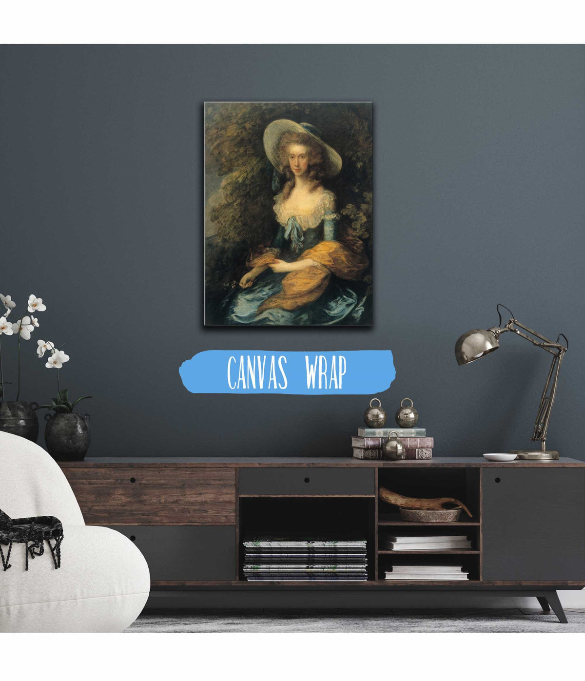 Portrait Of Miss Evans Between And by Thomas Gainsborough