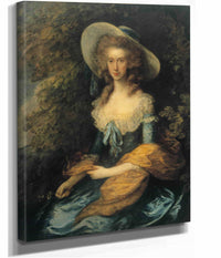 Portrait Of Miss Evans Between And by Thomas Gainsborough