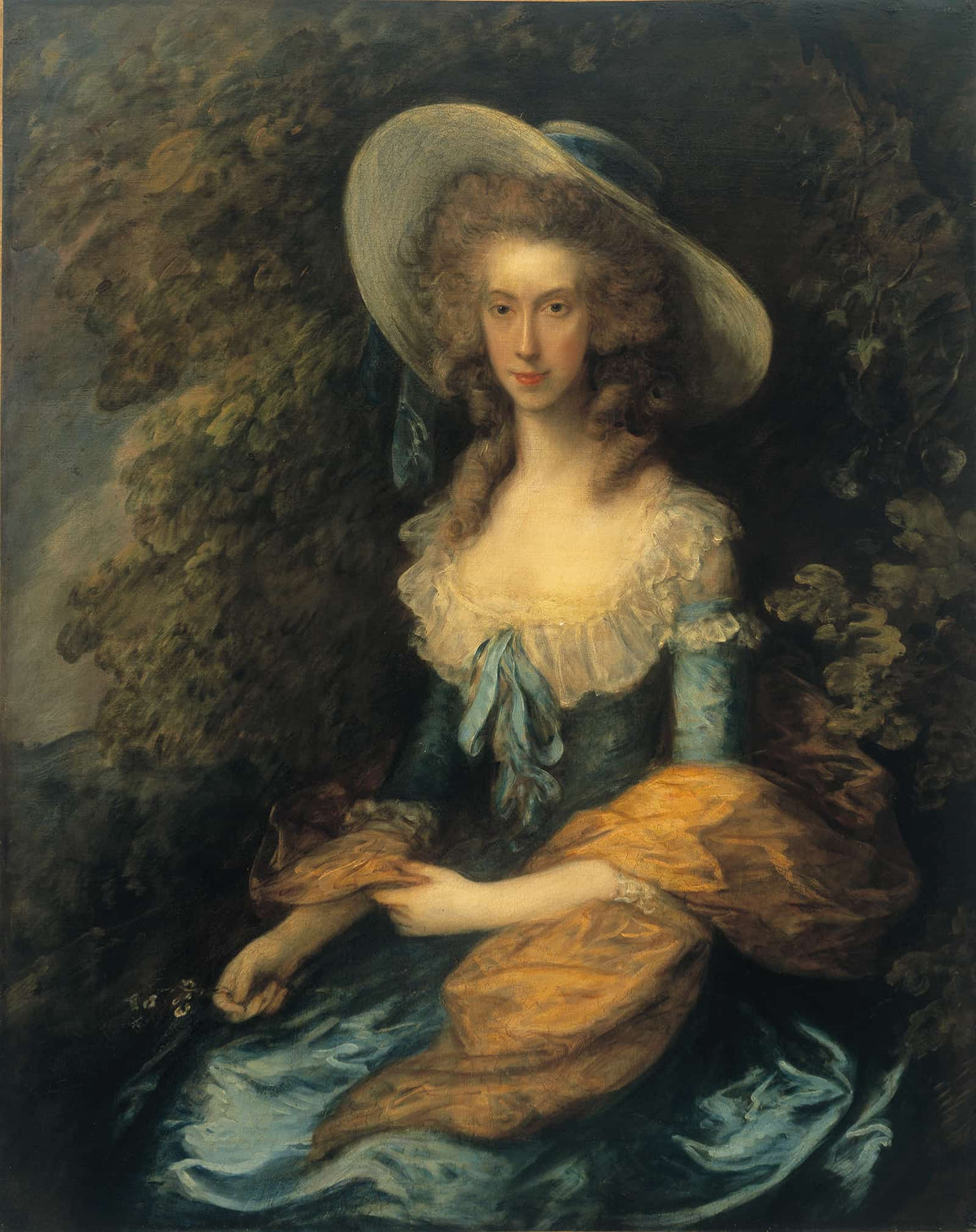 Portrait Of Miss Evans Between And by Thomas Gainsborough