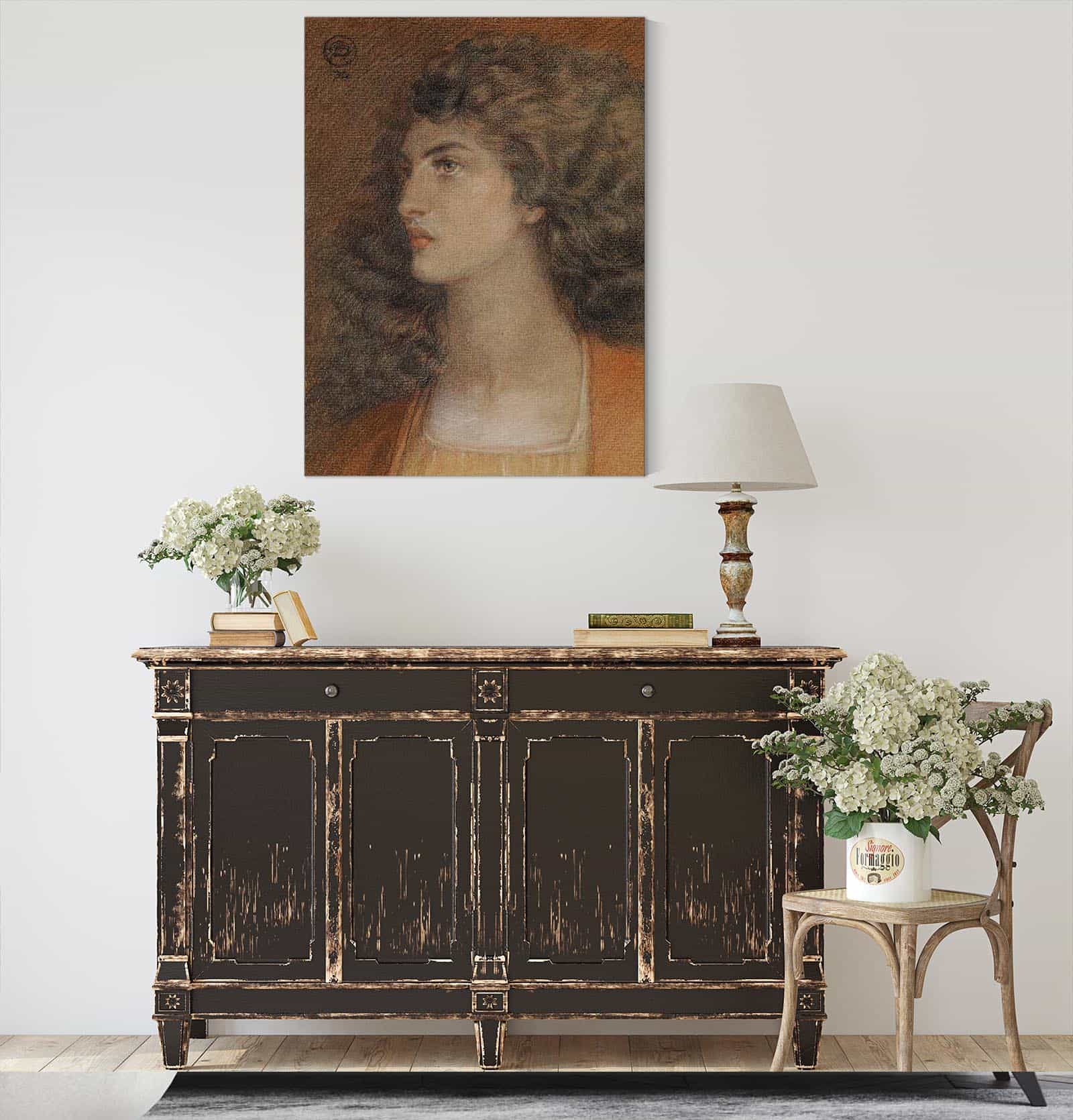 Portrait Of Miss Herbert by Dante Gabriel Rossetti