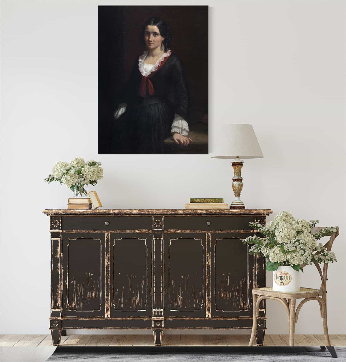 Portrait Of Miss Vilhelmine Ville Hage Later Mrs Heise  by Wilhelm Marstrand