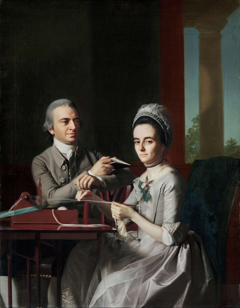 Portrait Of Mr And Mrs Thomas Mifflin Sarah Morris by John Singleton Copley