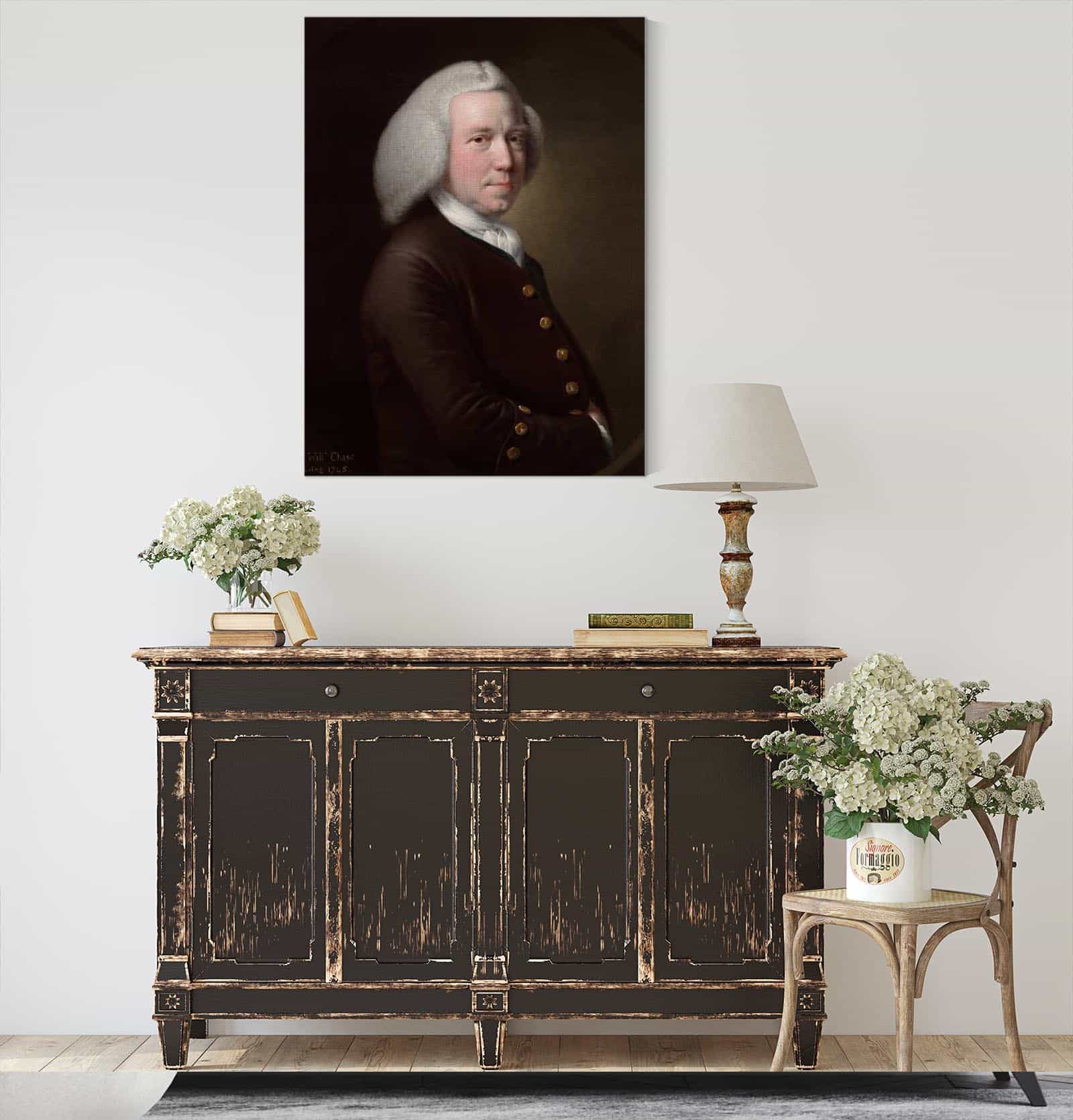 Portrait Of Mr William Chase Sr   by Joseph Wright Of Derby