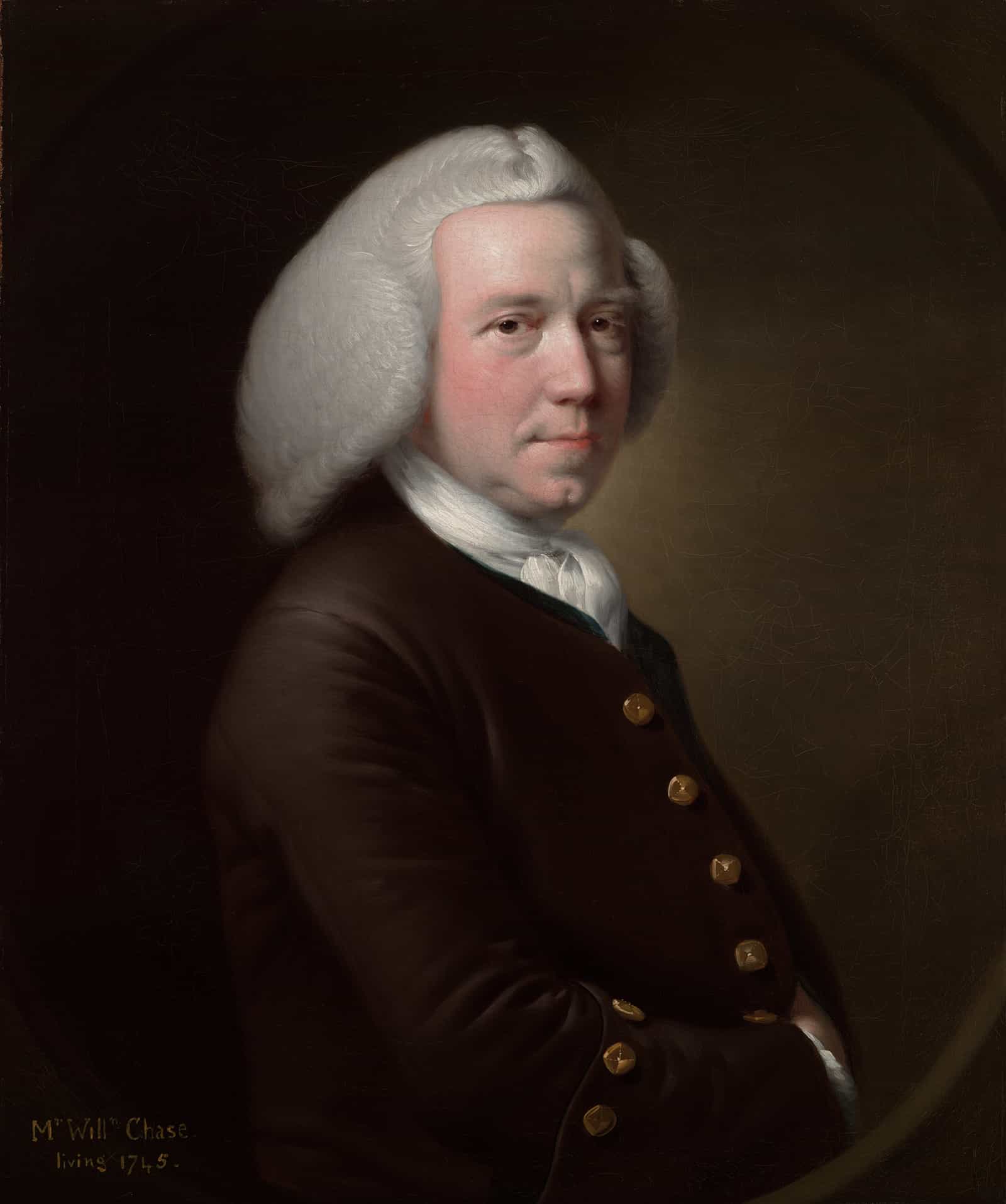 Portrait Of Mr William Chase Sr   by Joseph Wright Of Derby