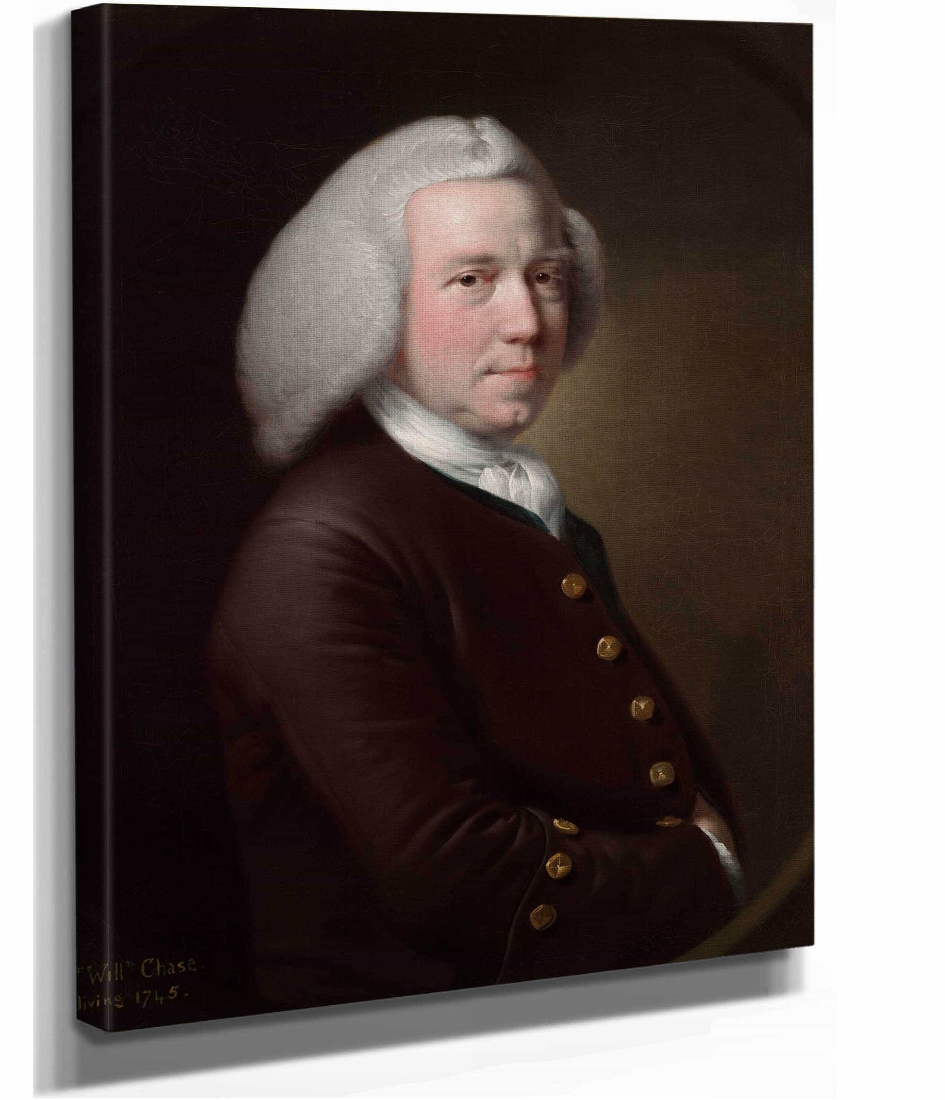 Portrait Of Mr William Chase Sr   by Joseph Wright Of Derby