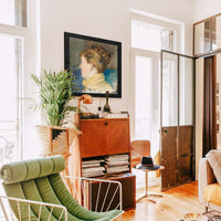 Portrait Of Mrs. Abbey by Edwin Austin Abbey