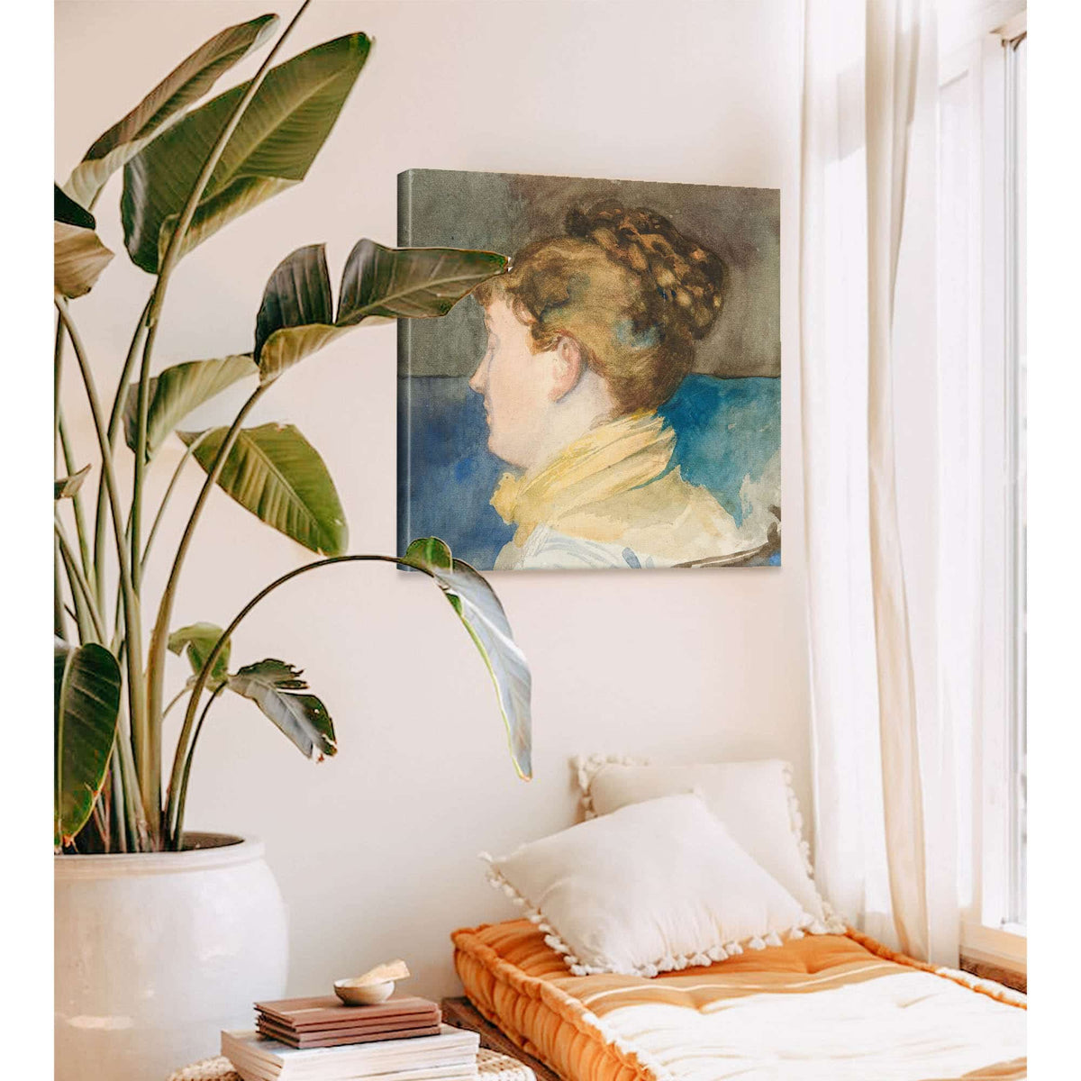 Portrait Of Mrs. Abbey by Edwin Austin Abbey