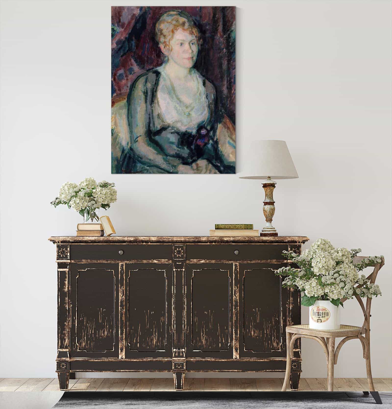 Portrait Of Mrs Agda Vilen by Magnus Enckell