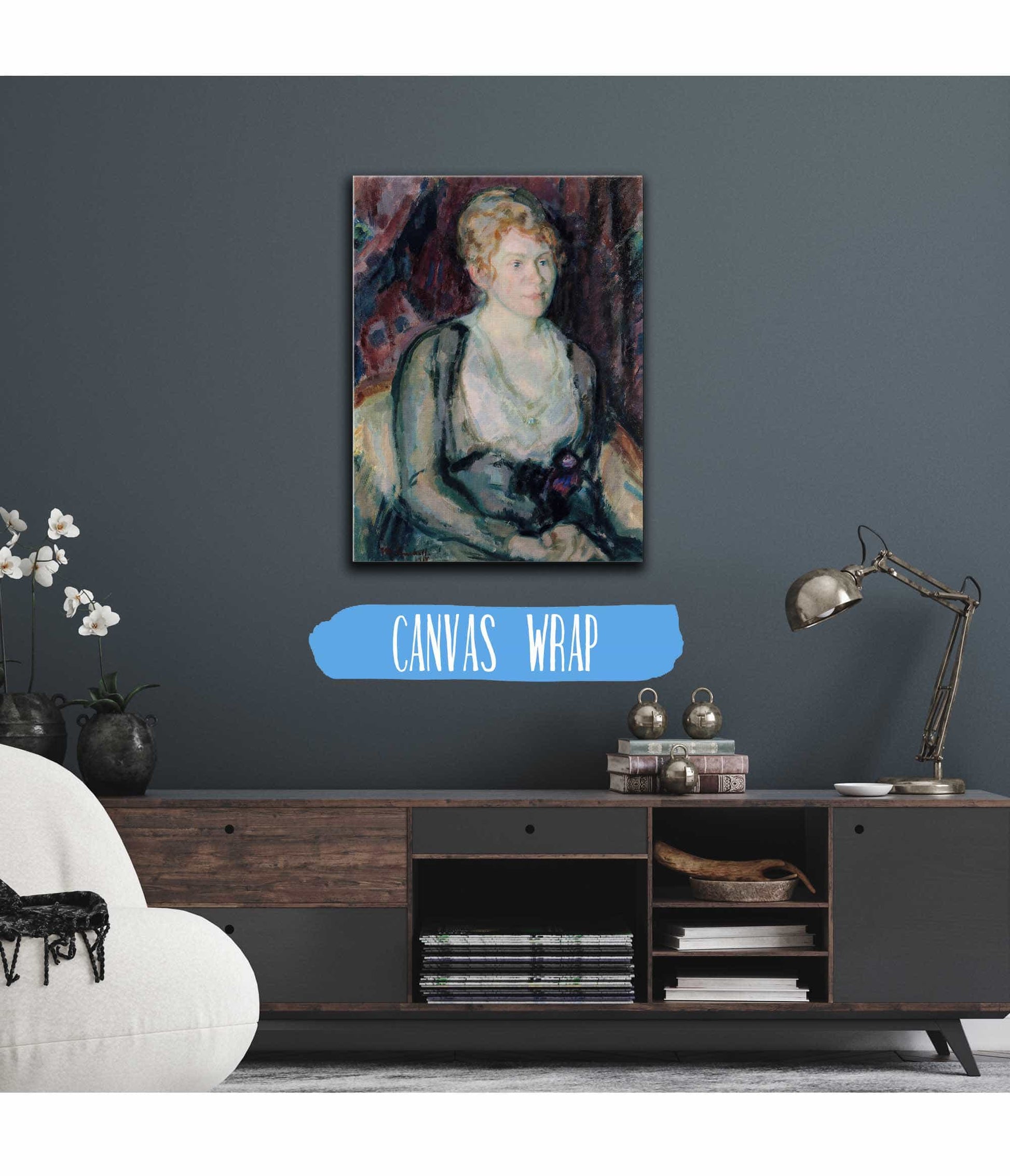 Portrait Of Mrs Agda Vilen by Magnus Enckell