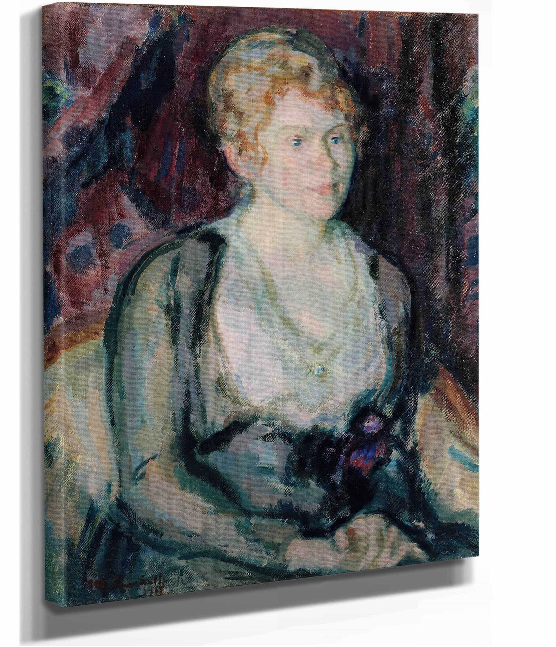 Portrait Of Mrs Agda Vilen by Magnus Enckell