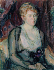 Portrait Of Mrs Agda Vilen by Magnus Enckell