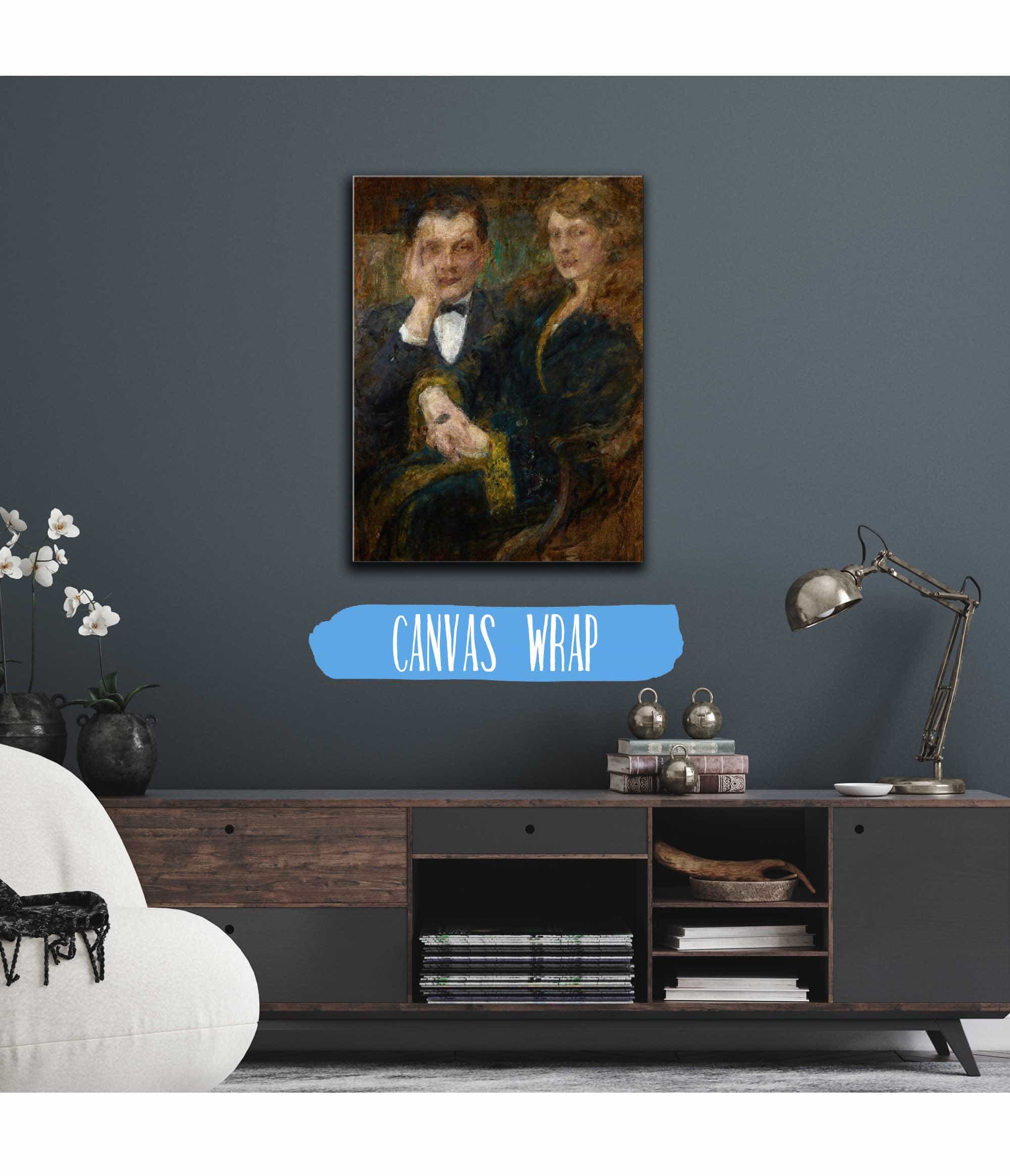 Portrait Of Mrs And Mr Smogorzewski by Olga Boznanska