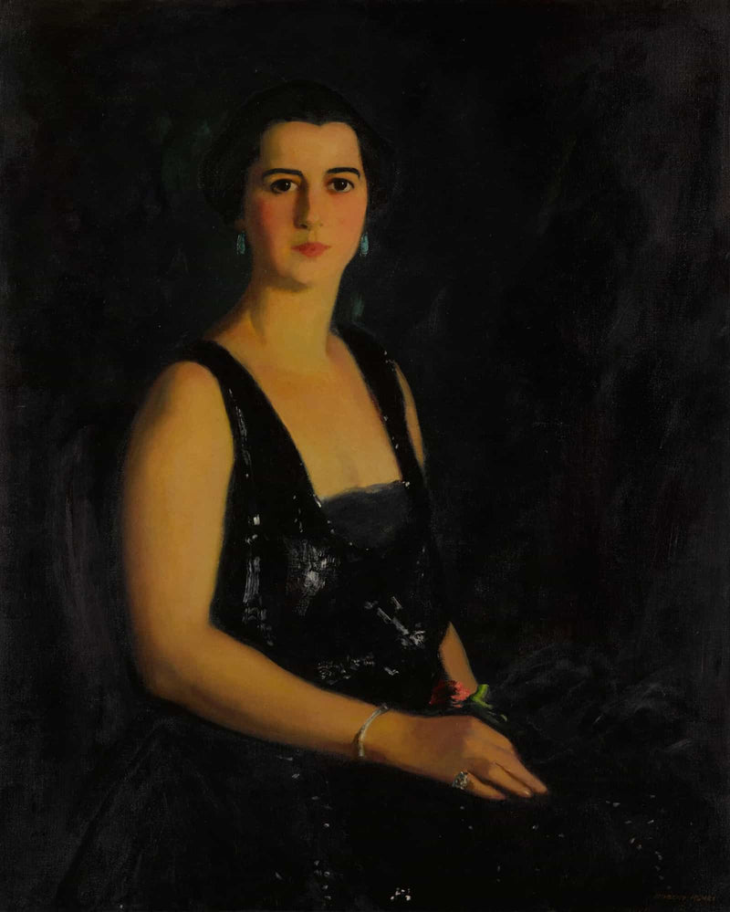 Portrait Of Mrs Arthur Bond Cecil by Robert Henri