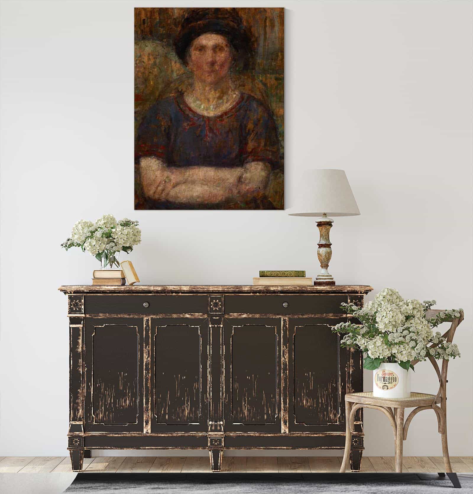 Portrait Of Mrs Bankiewicz After by Olga Boznanska