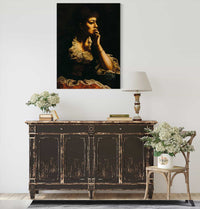 Portrait Of Mrs Eastman Johnson by Eastman Johnson