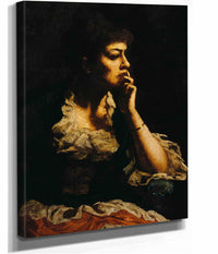 Portrait Of Mrs Eastman Johnson by Eastman Johnson