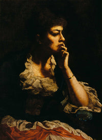 Portrait Of Mrs Eastman Johnson by Eastman Johnson