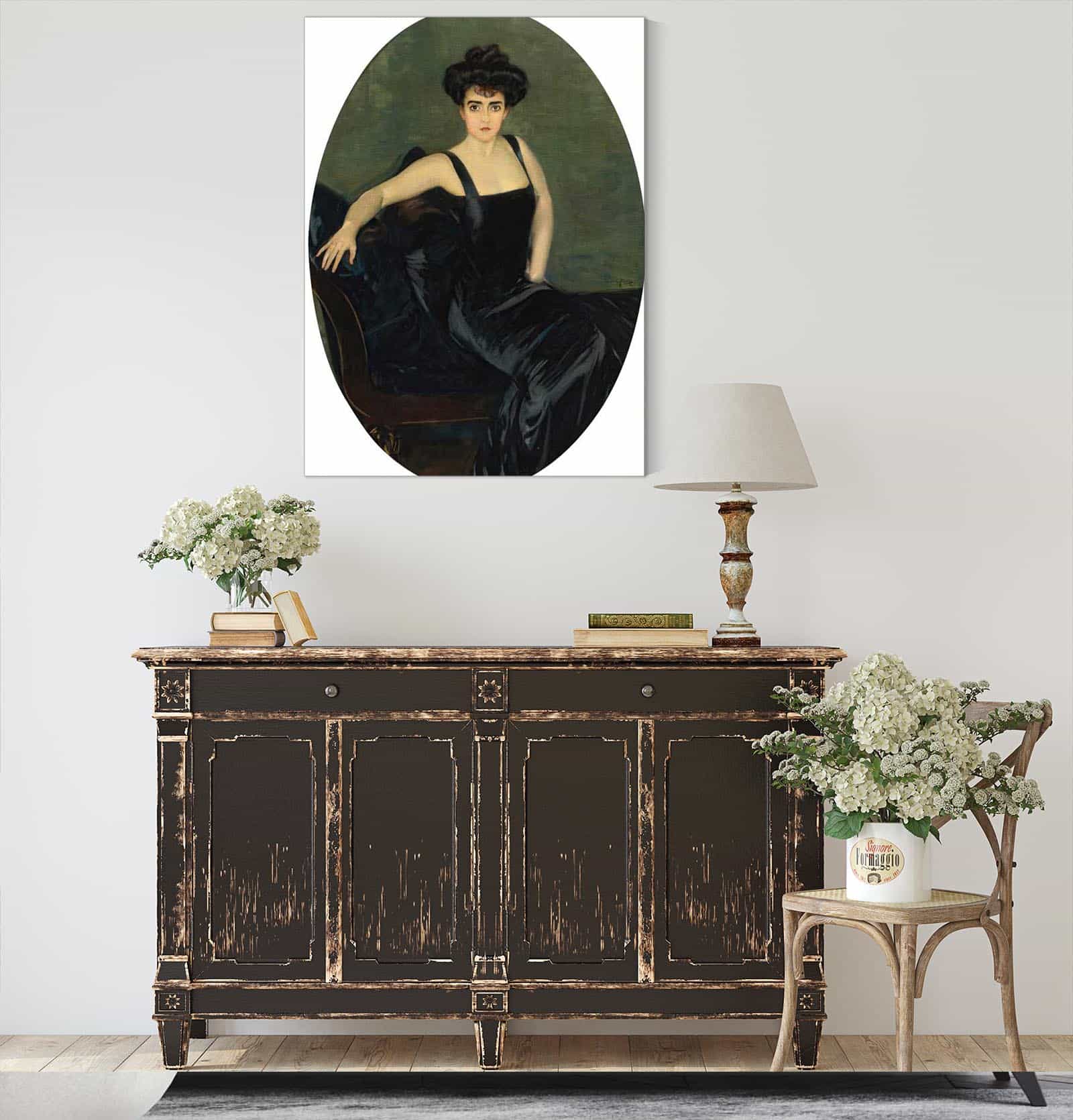 Portrait Of Mrs Esperanza Conill De Zanetti by Joaquin Sorolla