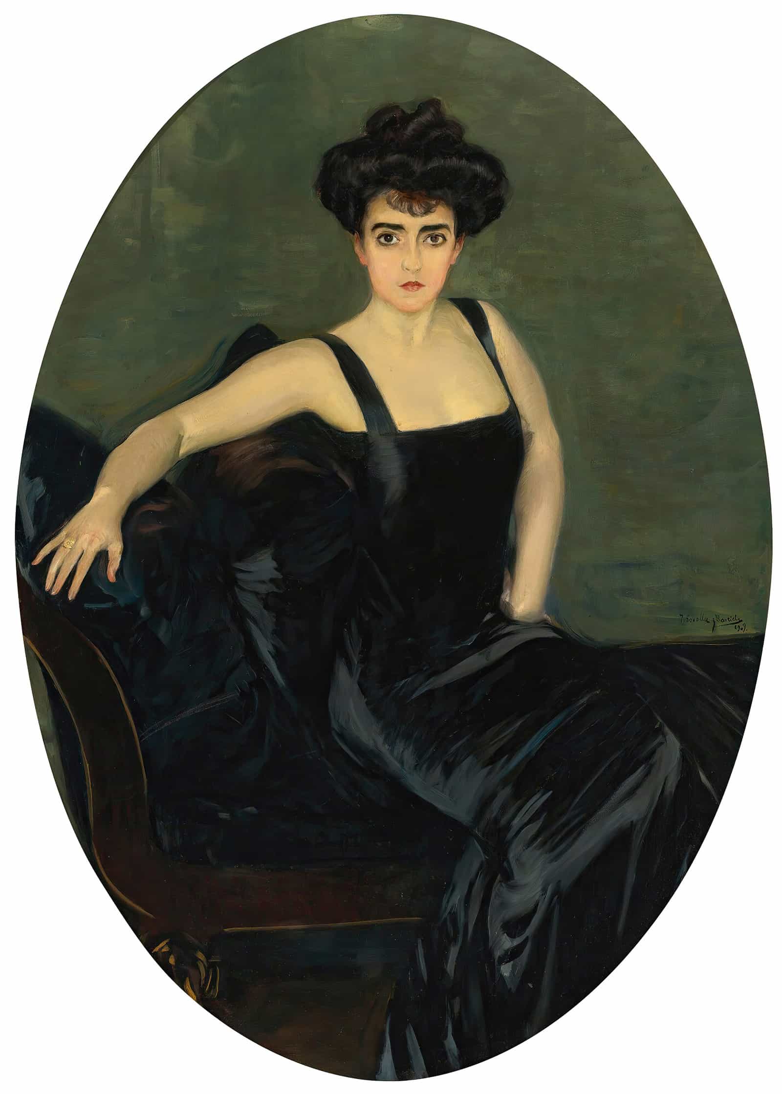 Portrait Of Mrs Esperanza Conill De Zanetti by Joaquin Sorolla