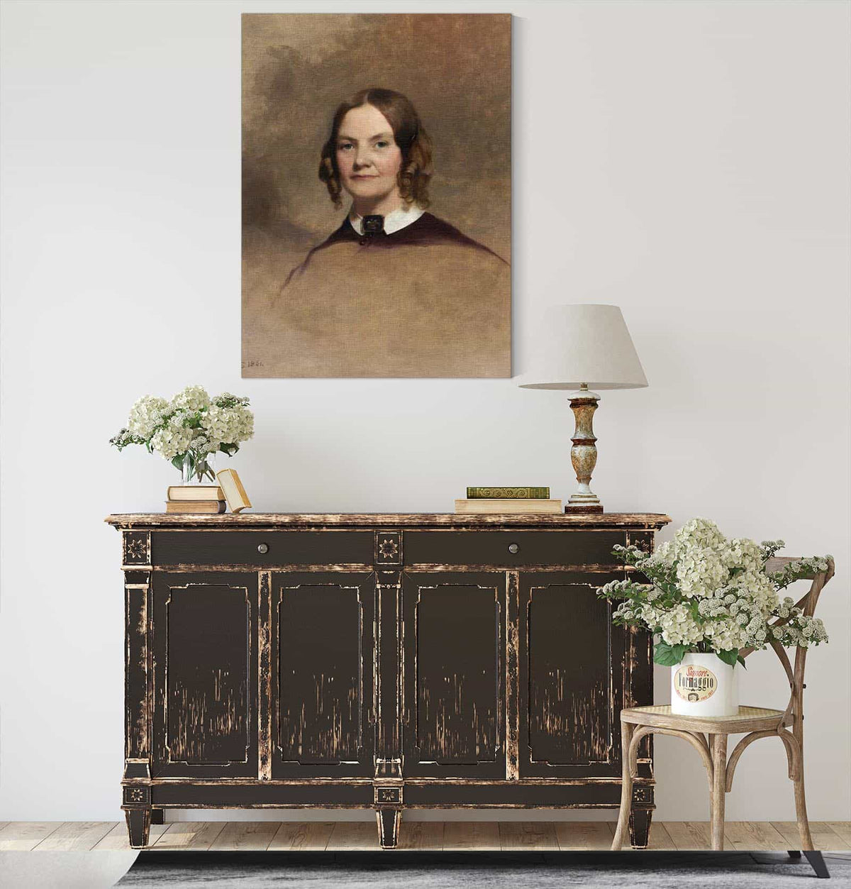 Portrait Of Mrs George H Crossman by Thomas Sully