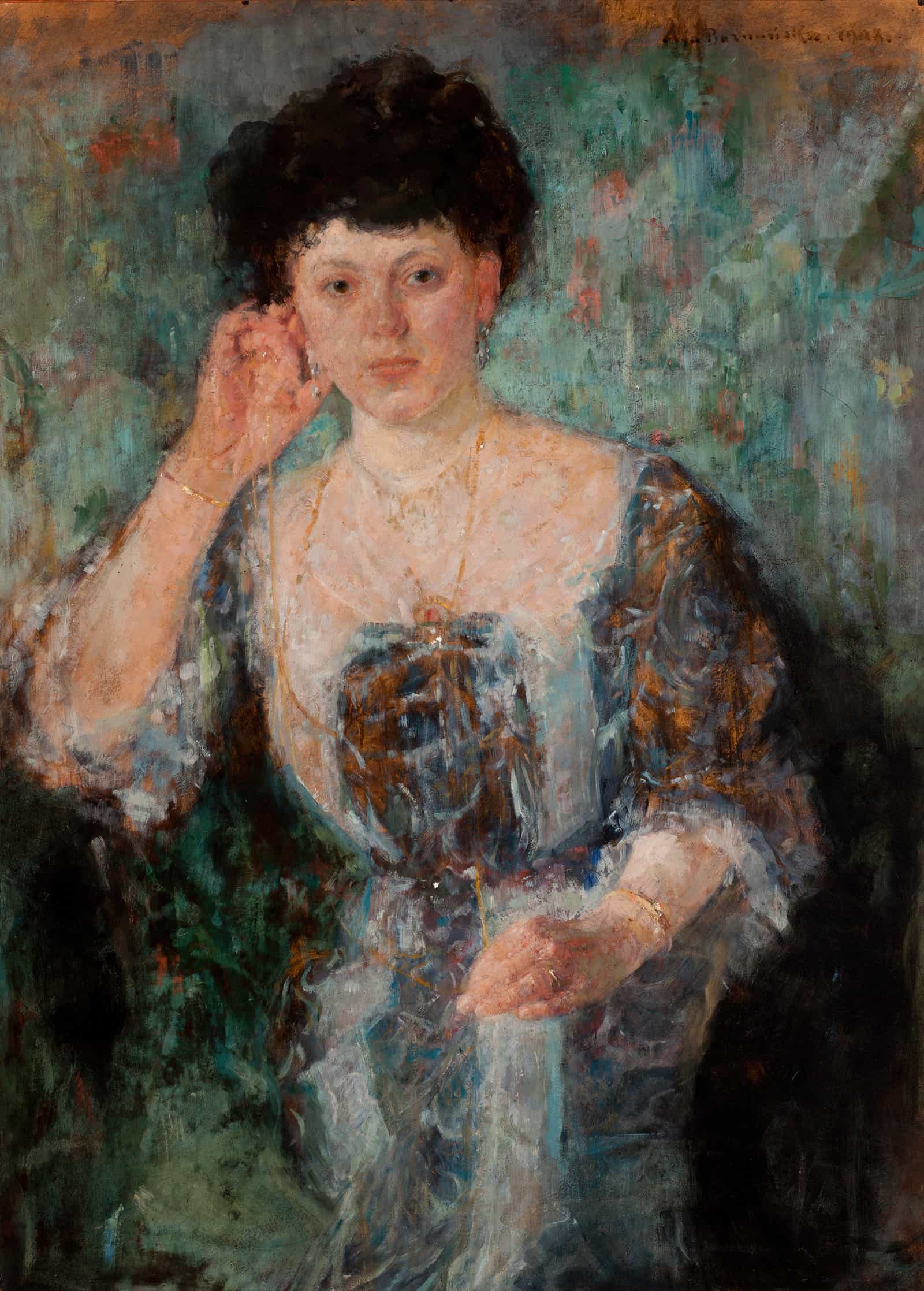 Portrait Of Mrs Horain by Olga Boznanska