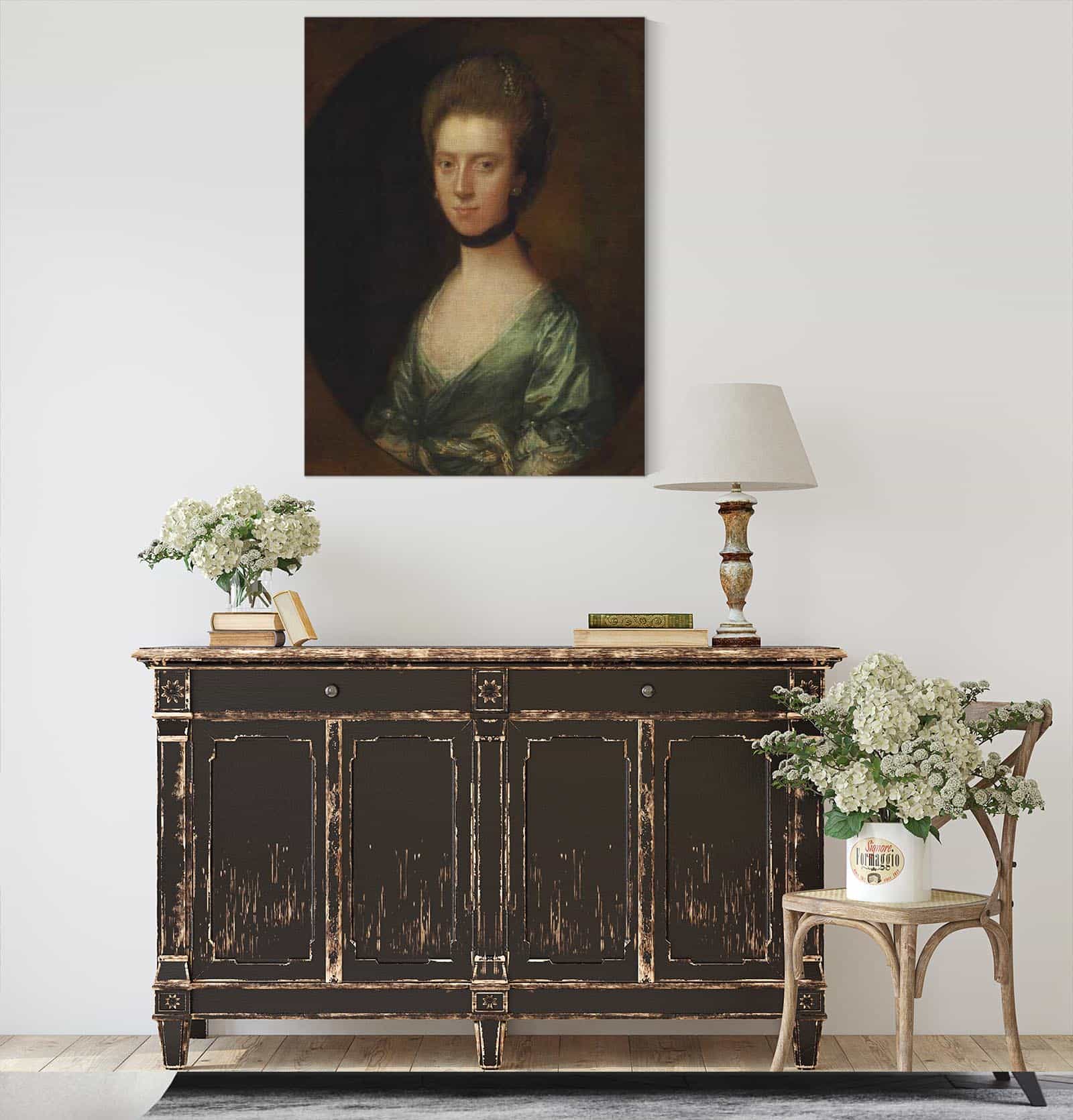 Portrait Of Mrs Isaac Elton by Thomas Gainsborough