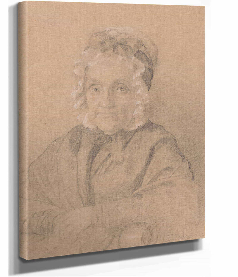 Portrait Of Mrs Jeremiah Chandler by Eastman Johnson