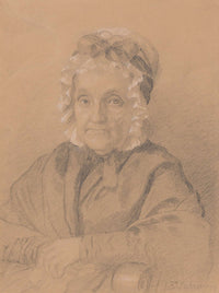 Portrait Of Mrs Jeremiah Chandler by Eastman Johnson