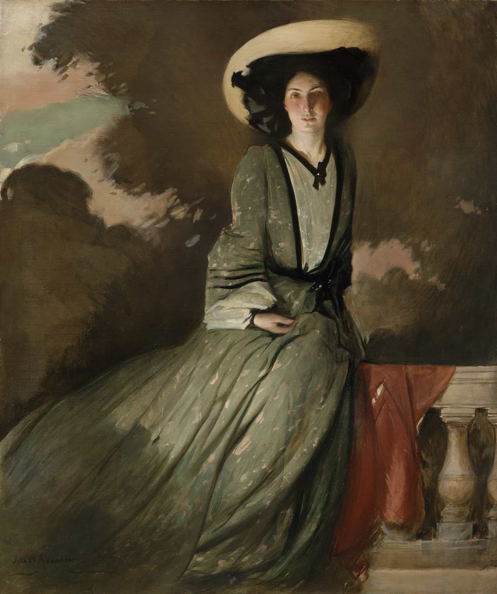 Portrait Of Mrs John White Alexander by John White Alexander