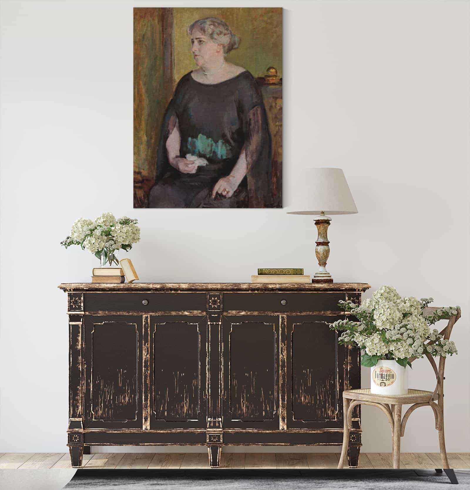 Portrait Of Mrs Lydia Keirkner by Magnus Enckell