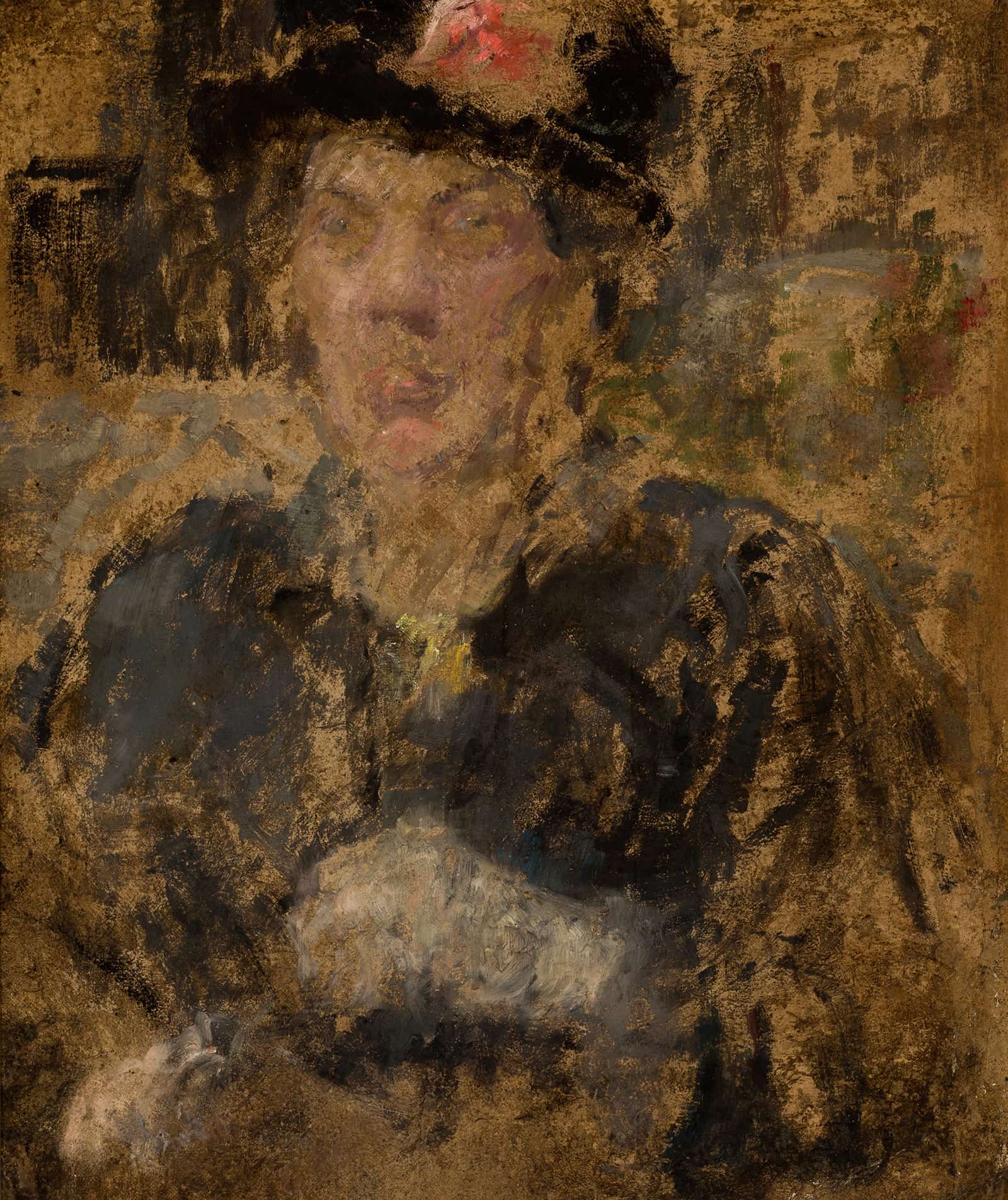 Portrait Of Mrs Roubaud by Olga Boznanska