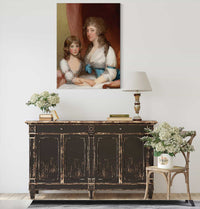 Portrait Of Mrs Samuel Dick And Her Daughter by Gilbert Stuart