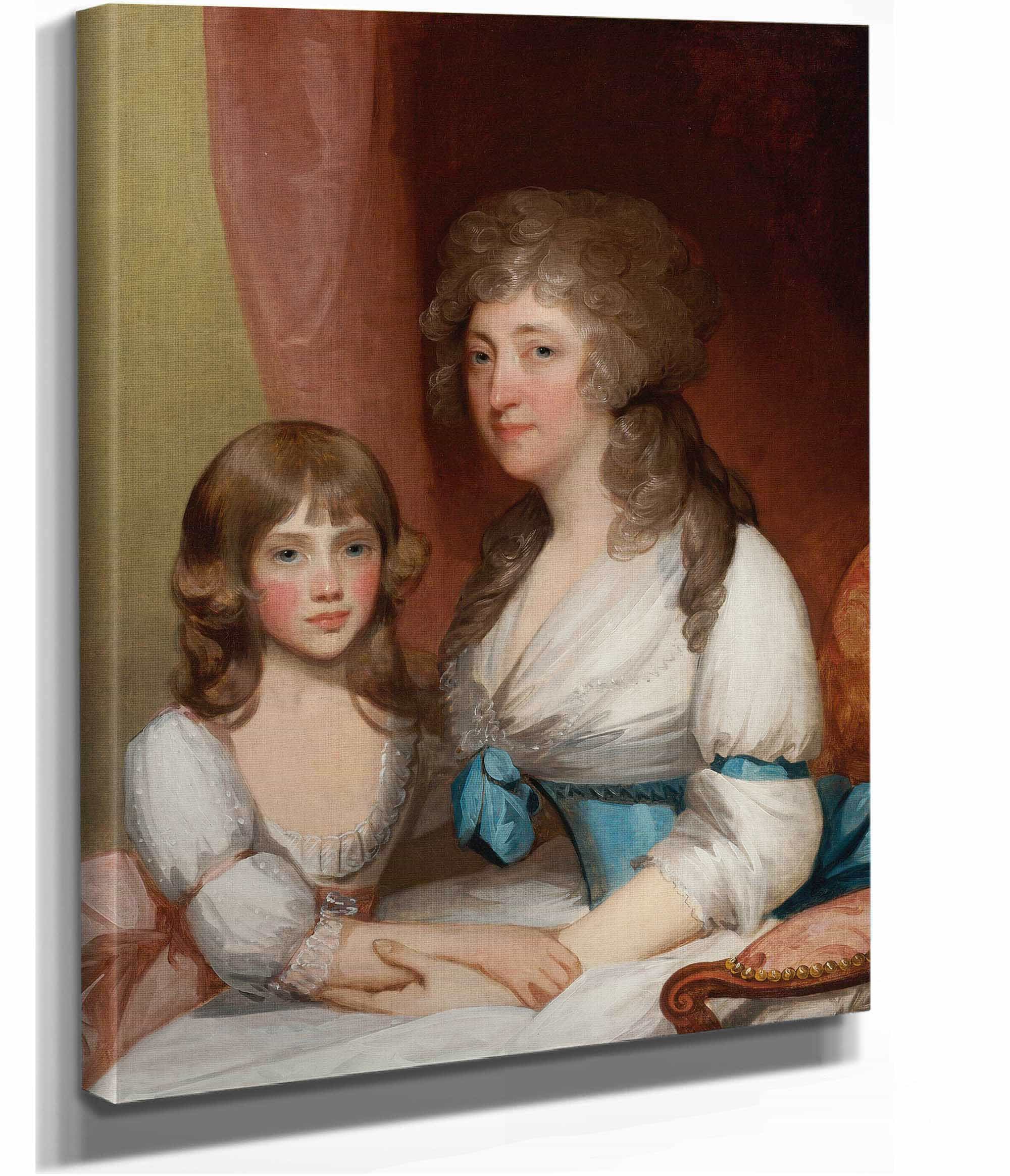 Portrait Of Mrs Samuel Dick And Her Daughter by Gilbert Stuart