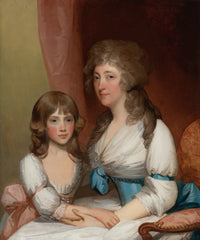 Portrait Of Mrs Samuel Dick And Her Daughter by Gilbert Stuart