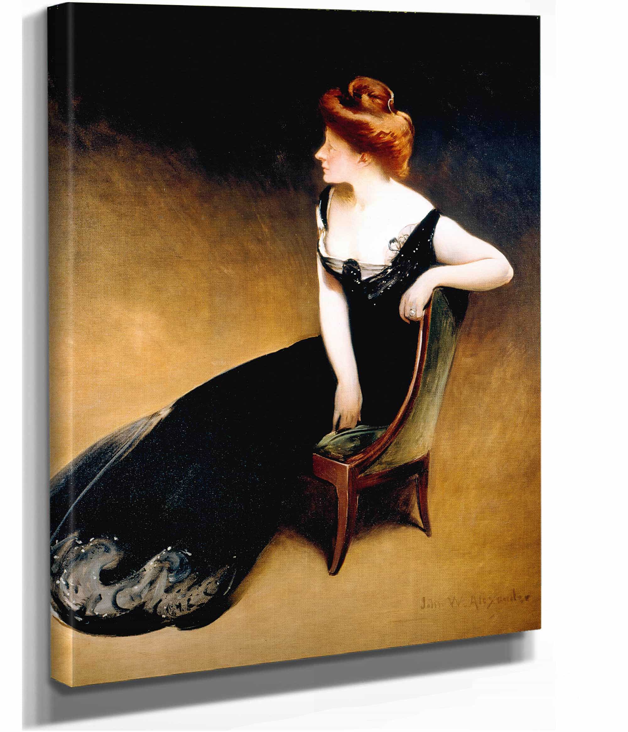 Portrait Of Mrs V Mrs Herman Duryea by John White Alexander