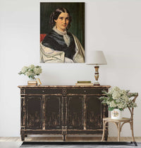 Portrait Of Mrs Vilhelmine Heise Born Hage  by Wilhelm Marstrand