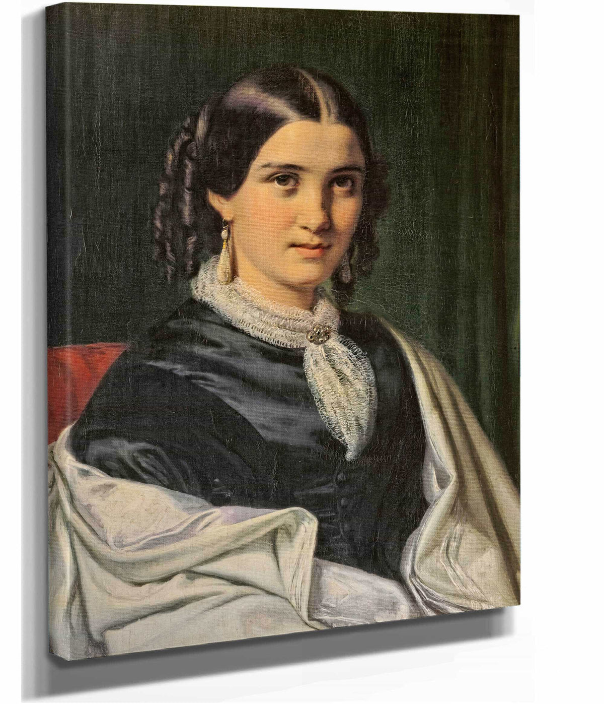 Portrait Of Mrs Vilhelmine Heise Born Hage  by Wilhelm Marstrand