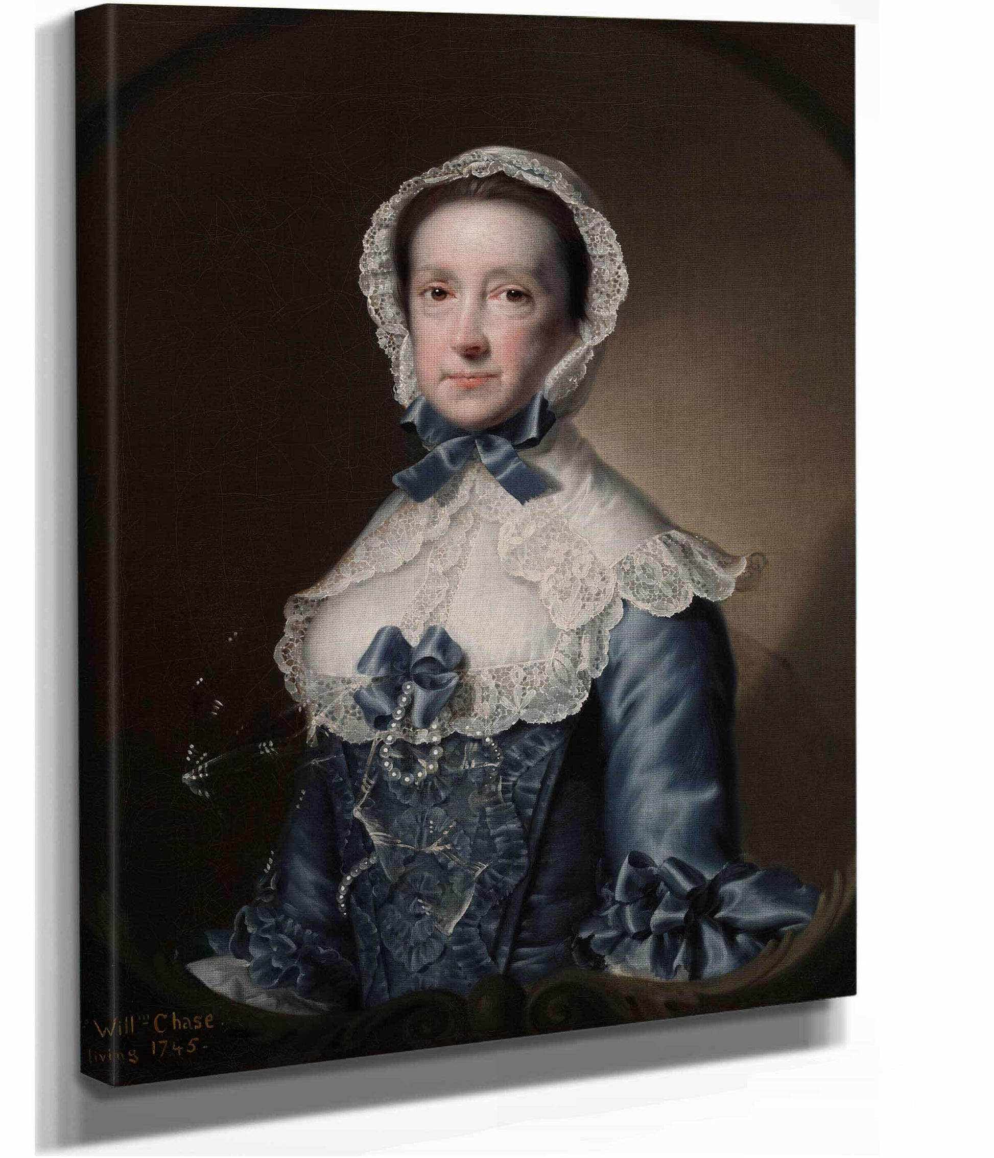 Portrait Of Mrs William Chase Sr   by Joseph Wright Of Derby
