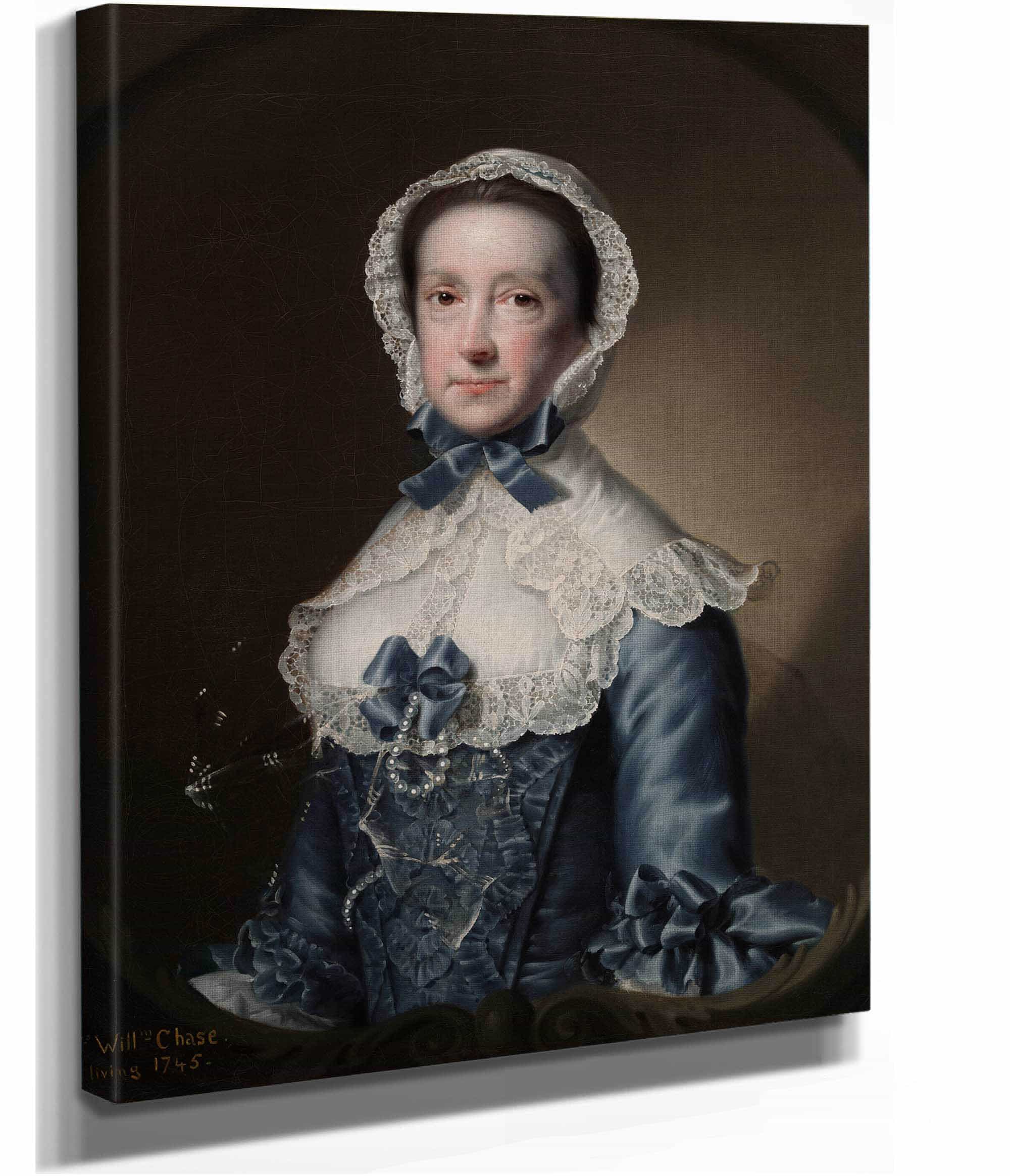 Portrait Of Mrs William Chase Sr   by Joseph Wright Of Derby