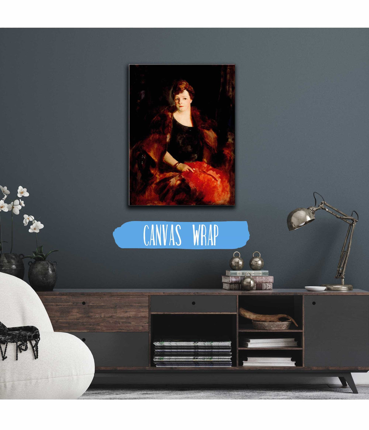 Portrait Of Mrs William Preston Harrison by Robert Henri