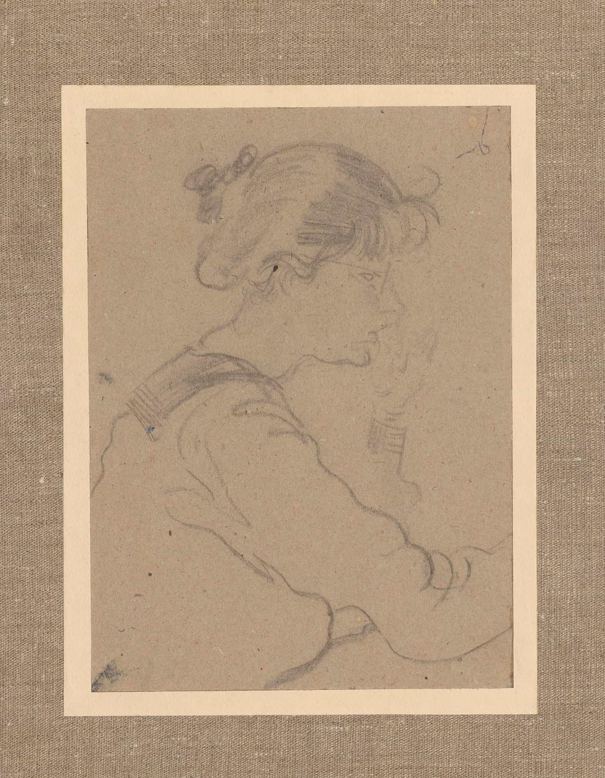 Portrait Of Nvporoshina A Pupil Of Nsklifosovskys School by Zygmunt Waliszewski